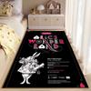 Alice in Wonderland Design Carpet suitable as a non-slip mat for the living room or bedroom sofa