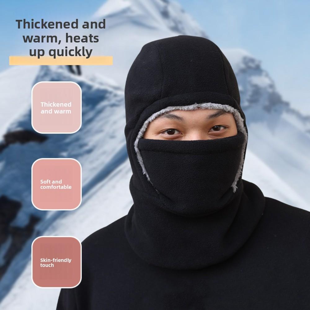 Fleece Warme Mütze Maske Kältefest Ski Winddichte Mütze Sturmhaube Radmütze Outdoor-Sportarten