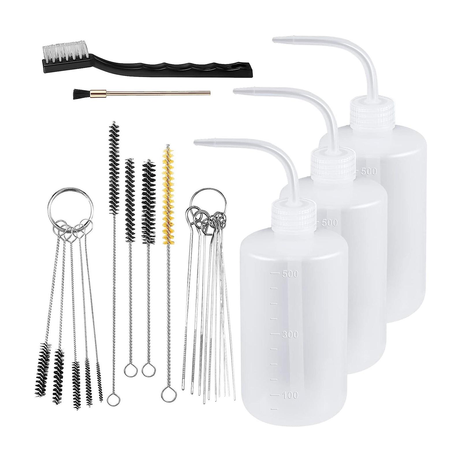 

24Pieces Multipurpose Sprayer Cleaning Set with 4 Bottles and 21 Brushes for Professional Paint Practical Tool 1