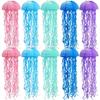 Set of 10 Jelly Fish Paper Lanterns, Pink Purple Blue Green Hanging Lantern, Jelly Fish Mermaid Decor for Party, Under The Sea Mermaid Birthday Party
