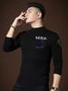 European Style Half-Turtleneck Pullover Men's Knit Sweater 2025 New Autumn Trendy Bear Rhinestone Top for Men