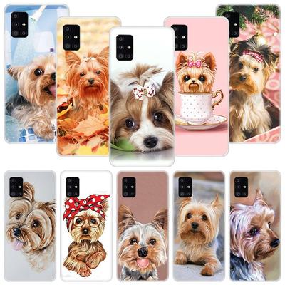 Yorkshire Terrier pies szczeniak etui na telefon do Samsung Galaxy A12 A22 A32 A42 A52 A72 A51 A71 5G A41 A31 A21 A02S M12 M21 M31 M30S