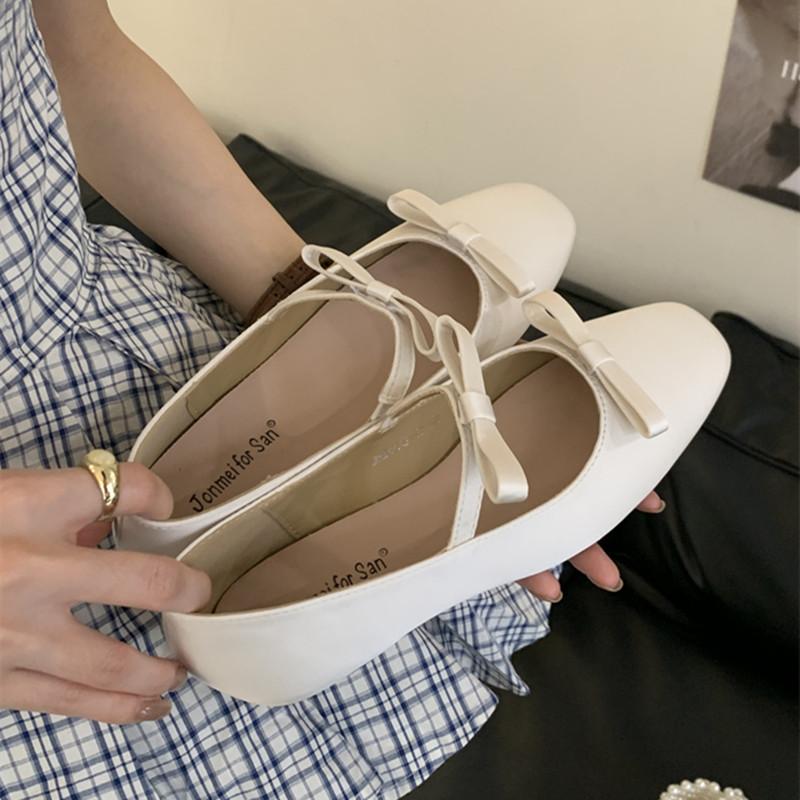 Fashion Bailamos Autumn New Women Flat Shoes Fashion Shallow Ladies Casual Soft Mary Jane Shoes Outdoor Dress Flat Ballet Shoes