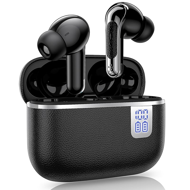 

[Тип покращеної якості звуку 2025/Bluetooth5.4] бездротові навушники Bluetooth-навушники невеликого розміру, легка вага До 60 годин відтворення Hi-Fi Canal типу AAC