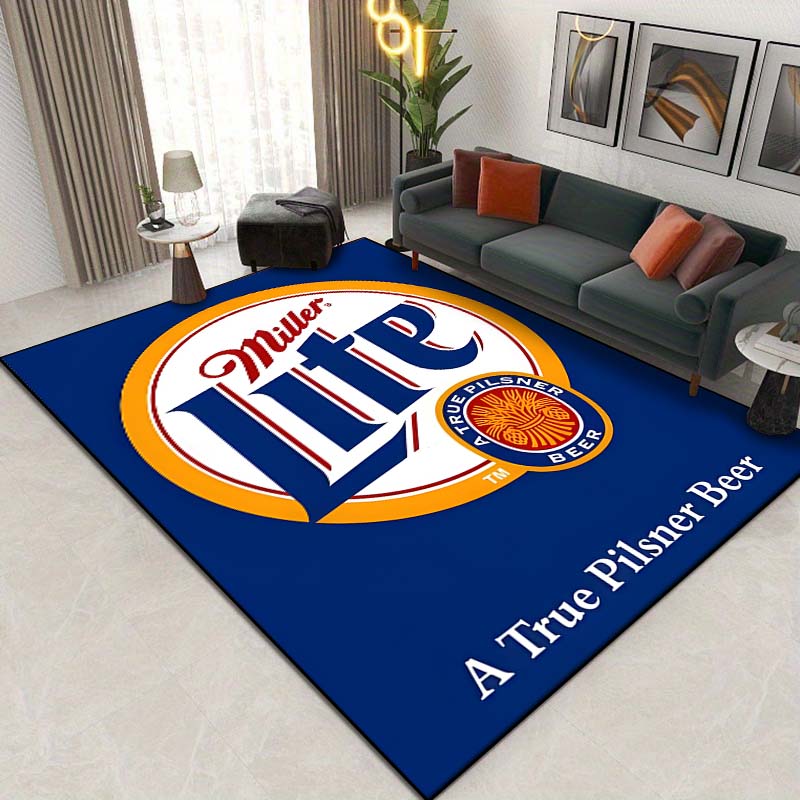 15 Size Genuine Draft M-Miller Pattern Rug Bedroom Living Room Bathroom Mat Creative Door Mat Area Rug Beer Bar Decor Carpets