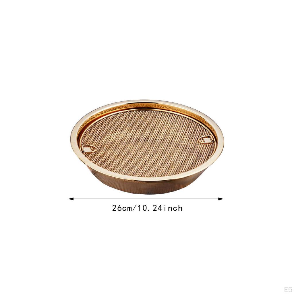 Oil Drain Rack Baking Sheet Pan Mesh Strainer Filtration Tray Fried Food Container for Barbecue