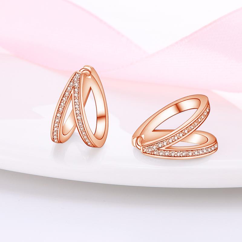 Wiosna 925 Srebro Sterlingowe Kwiat Owad Kobiety Kolczyki Geometryczne Koło Sztyft Złote Kolczyki Srebro 925