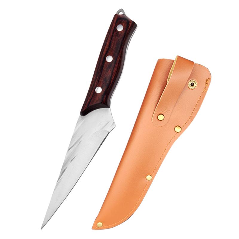 Handmade Forged Boning Knife Kitchen Knives Full Tang Wood Handle Meat Cleaver Chef Knife Slicing Fish Knife Cooking Tools