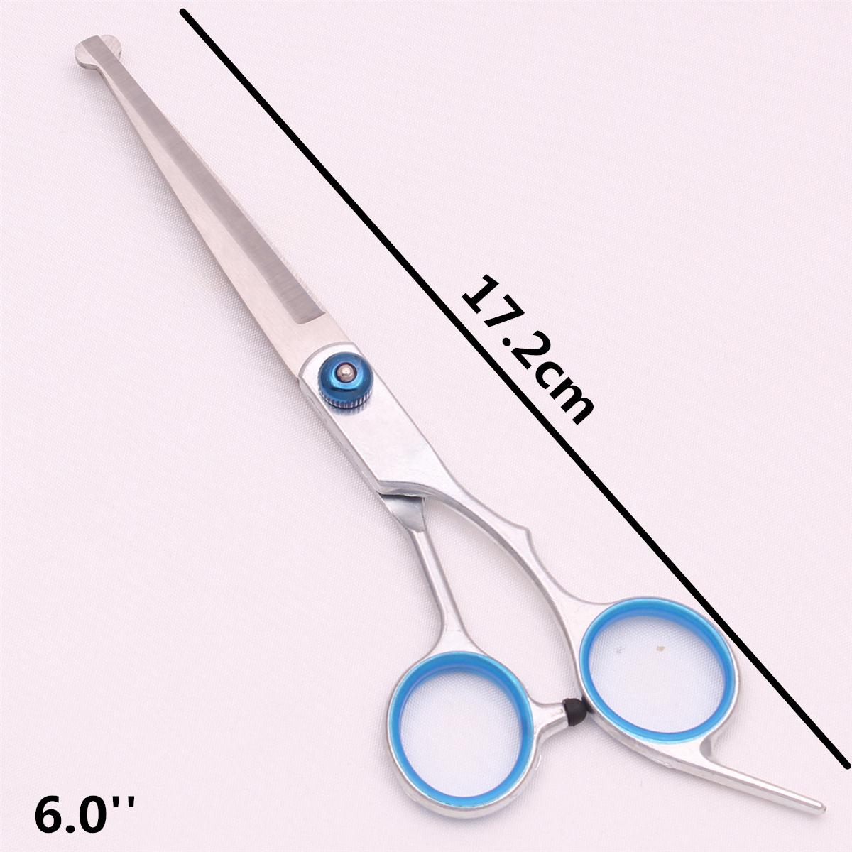 6.0'' Veiligheidsschaar voor Huisdierverzorging Haarknipper Gebogen Uitdunningskam Scharen Sets Voor Thuis Honden Katten Salon C3066