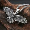 New  316L Stainless Steel Eagle Pendant Necklaces For Men Women Hip Hop Biker Vikings Animal Necklace Party Jewelry Gifts