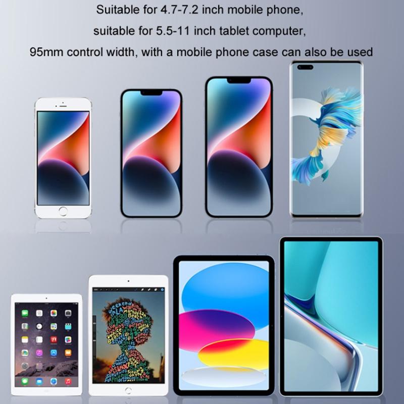 Car Headrest Metal Phone Mount Stretchable Car Seat Back Tablet Holder Compatible with 4.7-11 Inch Cellphone,Tablets