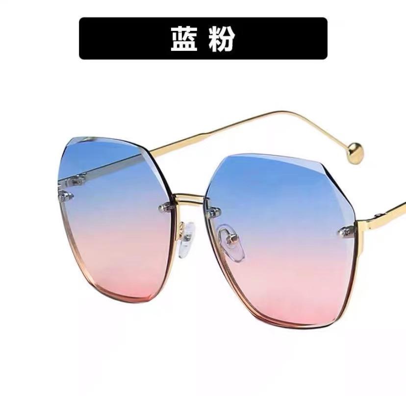 

Солнцезащитные очки с многоугольной оправой, женские, нестандартные солнцезащитные очки без оправы