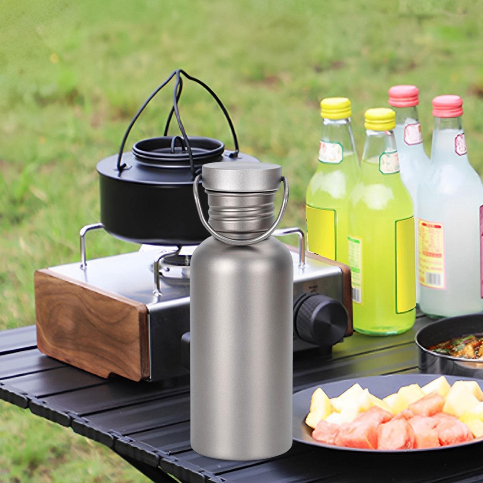 

Титановая бутылка для воды для кемпинга, легкая питьевая спортивная фляга для 500ML