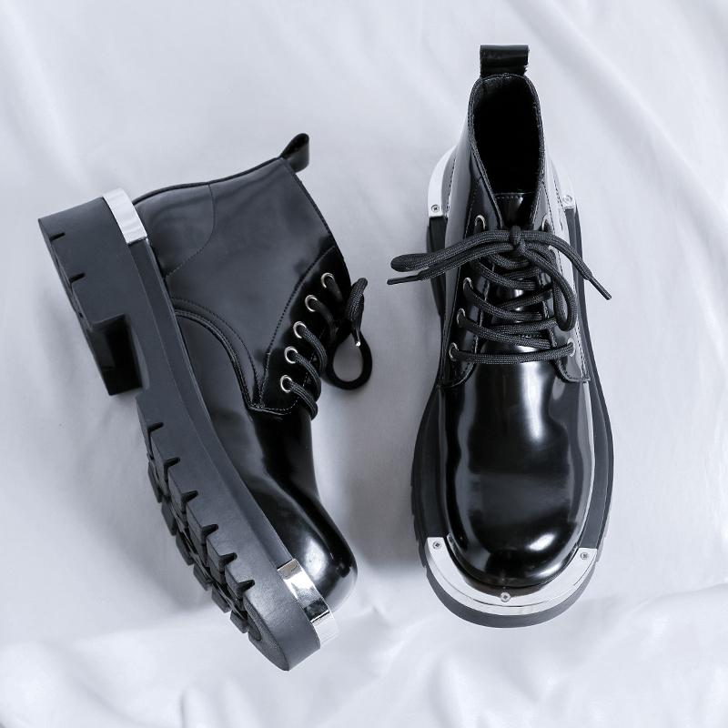 Leather Shoes For Man Platform Genuine Leather Big Size Shoes High Quality Designer Formal Platform Casual Shoes Outdoor