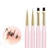 4pcs Nail Liner Brush and Dotting Pen Set Nails Art Brushes for Skilled Woman