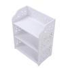 3 Tier Shoe Rack, Wooden White Shoe Rack, 15.7 X 9.1 X 20.1Inch White Shoe Rack for Entryway, Closet and Floor
