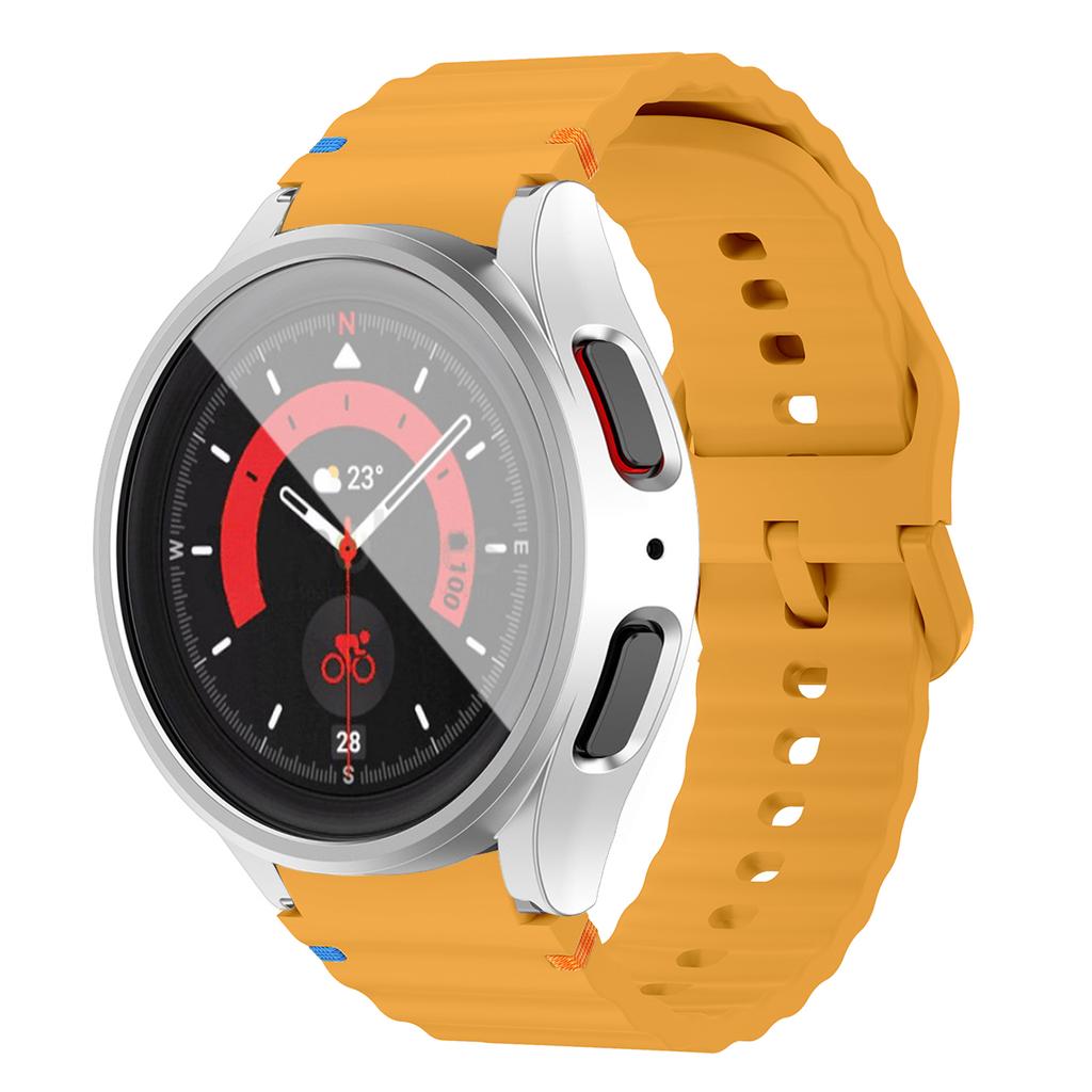 Soft Silicone Strap+PC Case for Samsung Galaxy Watch 7 6 5 4 40 44mm PC Screen Protector Cover Sport Band for Samsung  Watch 7