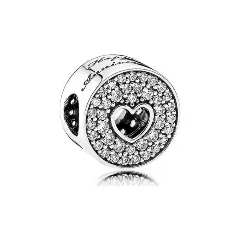 Sparkling Pavé & Star Clear Cerise Pink Sea Green Dark Blue Charm Beads Fit Original Bracelets Diy Women Jewelry Gifts