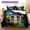 Leeds Soccer Bedding Quilt Set Quilt Cover Pillowcase Home Decoration Birthday Gift (1 * Duvet Cover + 2 * Pillowcase, Without Core)