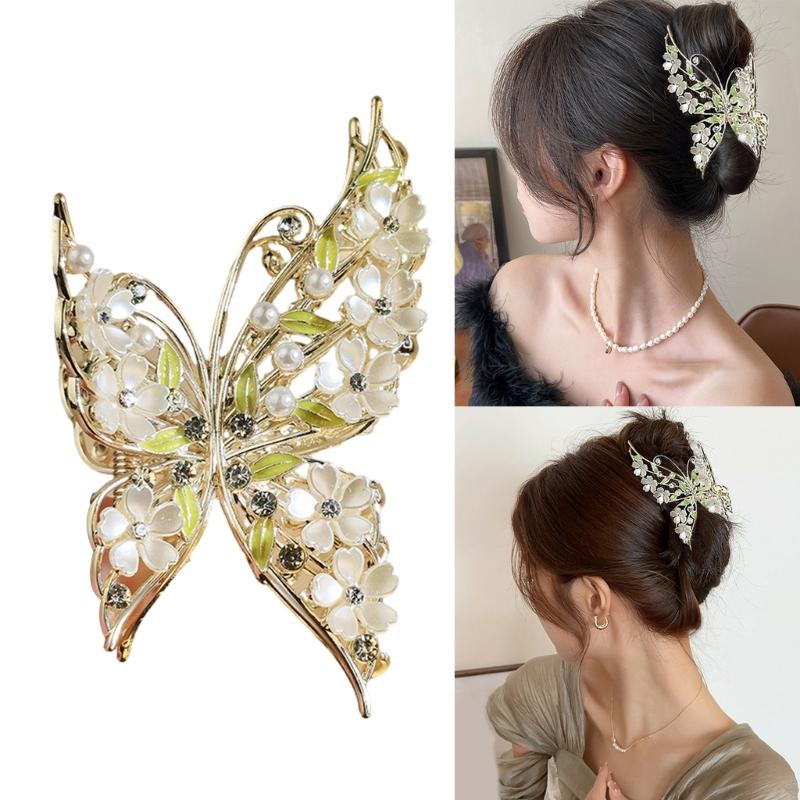 Sweet And Edgy Metal Butterfly Hair Clip With Secure Spring Grip Hair Accessory Metal Barrettes For Women Girls