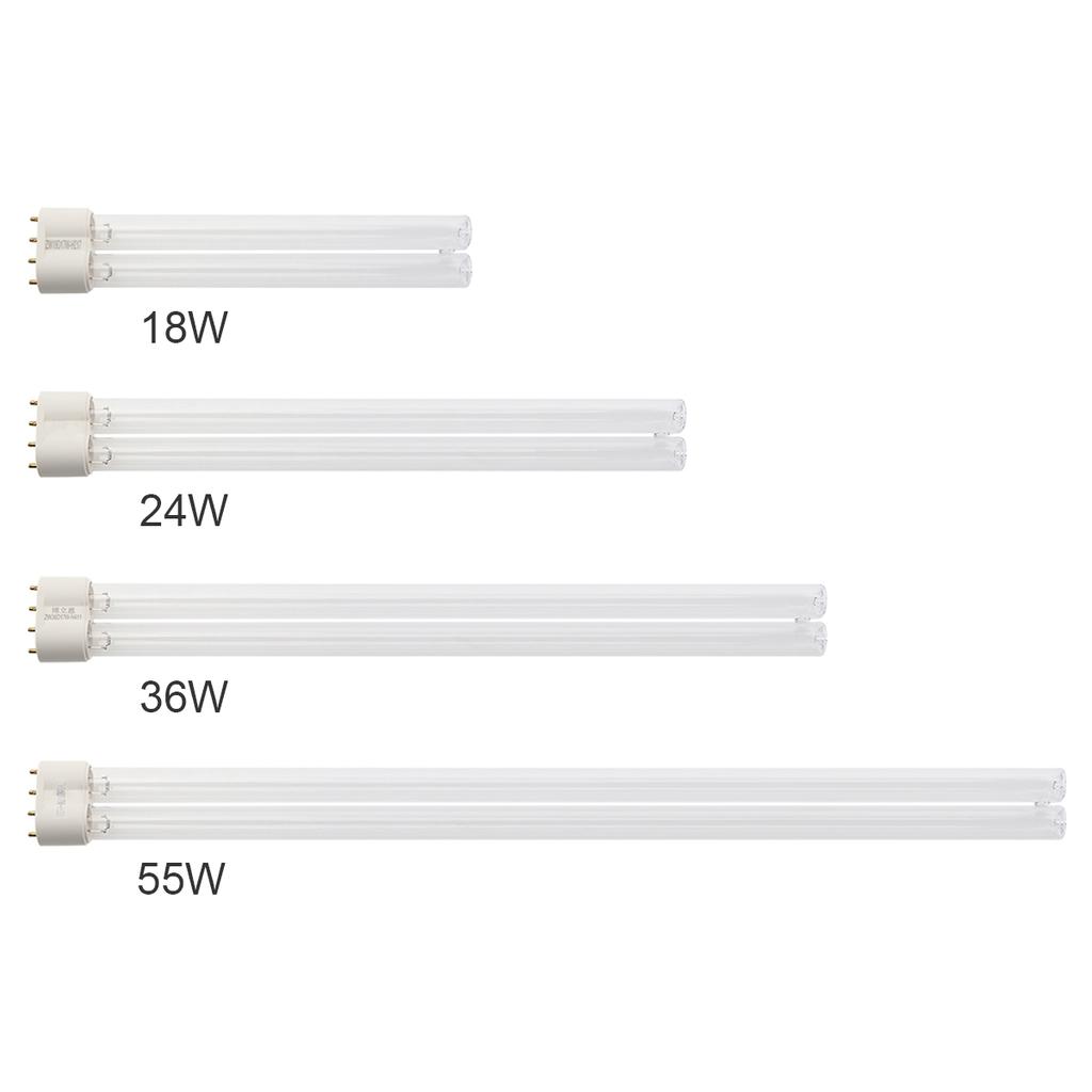 UV Bulb Lamp 4-Pin 2G11 Bulb Bases Lamps 18W 24W 36W 40W 55W UV Lamp Purification For Cleaning Air / Cleaning Ponds, 4-Pin 2G11 UV Light