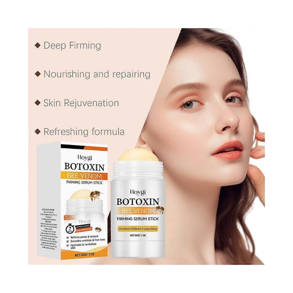 2pcs Bee Venom Firming Serum Stick, Anti-Aging Face Serum Lifting & Tightening Serum Skin Firming Cream Reduces Wrinkles & Fine Lines