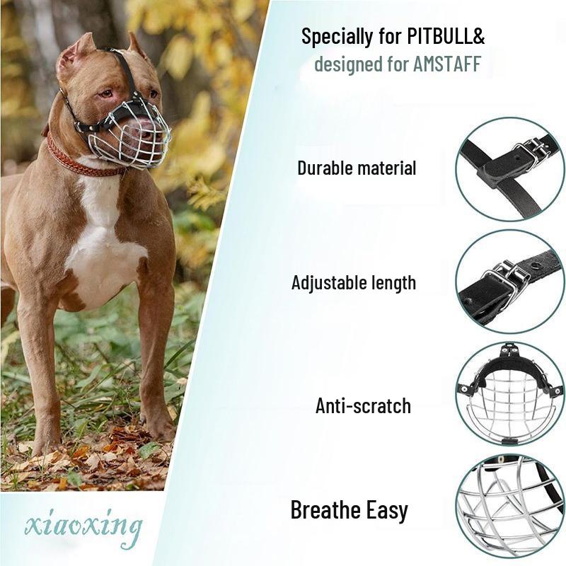 Universal Dog Muzzle for Malinois, Doberman, Golden Retriever, and German Shepherd - Anti-Bite, Anti-Bark, Anti-Ingestion Mouth Cover.