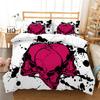 3D Digital Printed Bedding Set, Black Skull Head Series Bedding Cover, Pillowcase, Duvet Cover, AU240 * 270, Extra Large Home Decoration