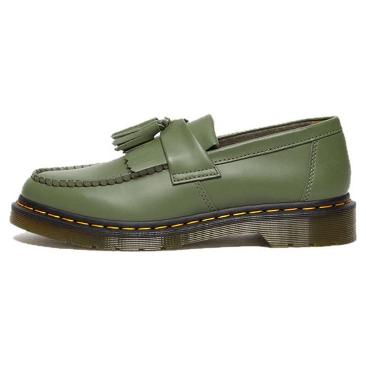 Dr. Martens Adrian YS Unisex Khaki Green Leather 27759384 36