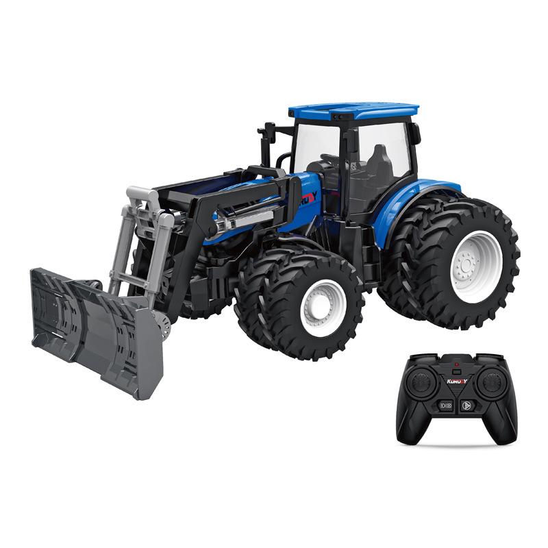 Alloy Remote Control Farmer Tractor Simulation Engineering Vehicle Electric Toy Farm Transport Vehicle 2.4G Remote Contro Vehicl