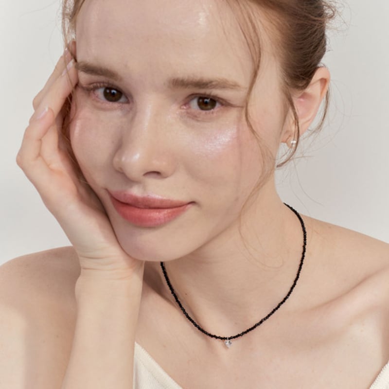 NUOY [Silver 925] Silver Cubic Heart Necklace