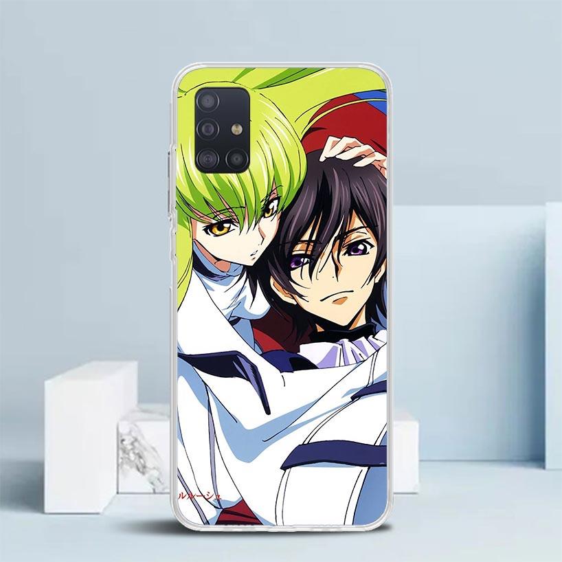 Code Geass Anime Soft Cover for Samsung Galaxy A12 A22 A32 A52 A72 A02S Phone Case Note 20 Ultra 10 S10 Plus A51 A71 A50S A20S A