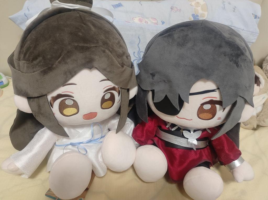 Heaven Official’S Blessing Official Plush Doll Set Xie Lian  Hua Cheng Anime Merch Gift For Tgcf Fans Collectible Couple Plush