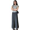 Ice Silk Midi Skirt: Women's Korean Style Summer Casual Bodycon Slimming Skirt