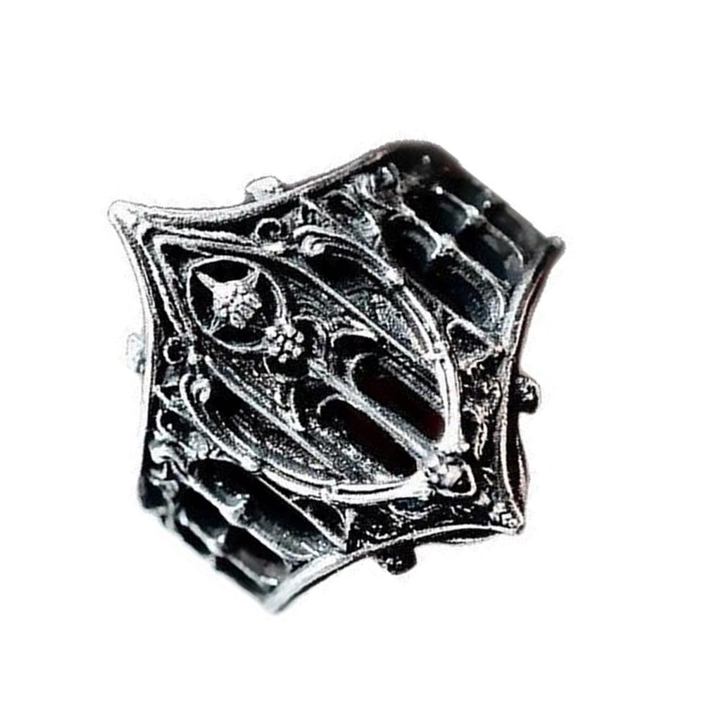 Gothic Vintage Ring Medieval Castle Inspired Design Elegant Jewelry For Women Men Unisex Gift Zinc Alloy Durable Comfort Fit