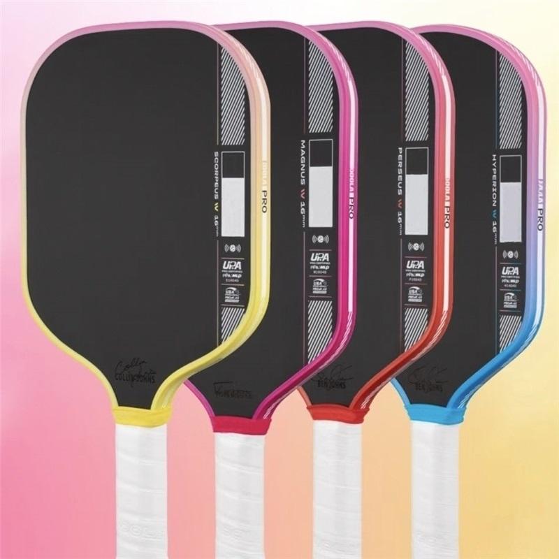 Collaborator Designed Limited Colorway 16mm Full Thermoformed Carbon Fiber Core Pro Tournament Pickleball Paddle Indoor Outdoor Training Racket