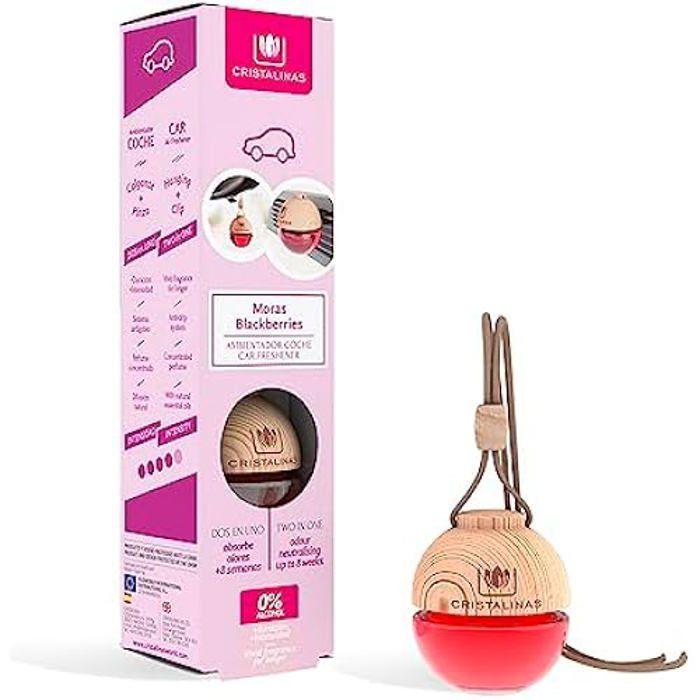 Bilduft - CRISTALINAS - Bjørnebær - Naturlig duft - Langvarig - 100% resirkulerbar