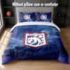 Set Biancheria da Letto Design Calcio Ipswich Town 1 Copripiumino + 2 Federe Morbido Traspirante Biancheria da Letto per la Casa