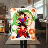 1 Stück Son Goku Druck Flanelldecke, Hohe Qualität für alle Jahreszeiten, Heimdekoration, Wärme und Komfort, Perfekt für Weihnachtsgeschenke