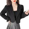 Chic Spring & Autumn Women's Loose Cropped Suit Jacket