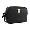 Burberry Gold Logo Zipper Camera Bag Women Shoulder Bag Black 80751821