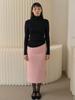 SORRY, TOO MUCH LOVE Soft Fine Rib Turtleneck Knit_Black