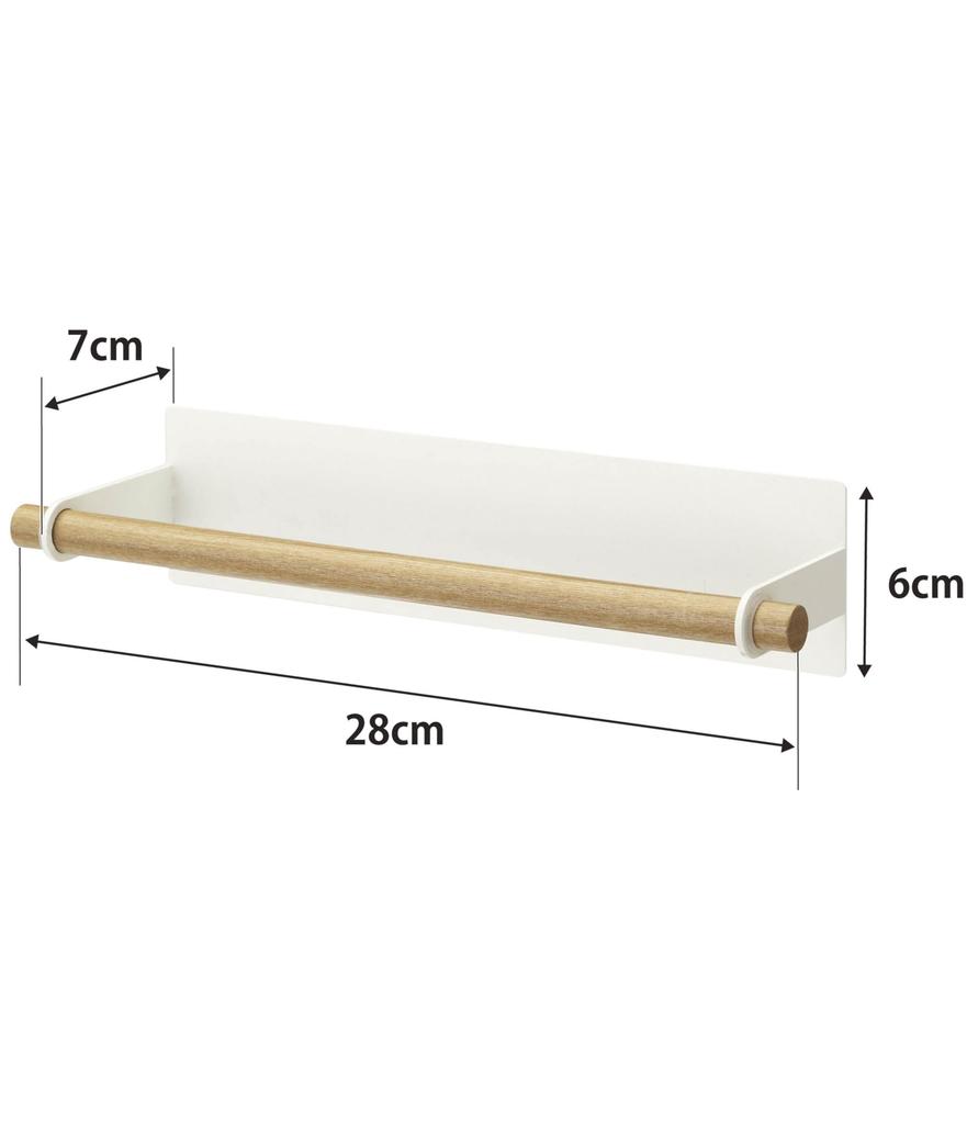 Yamazaki Jitsugyo Magnetic Kitchen Paper Holder Tosca White 7824
