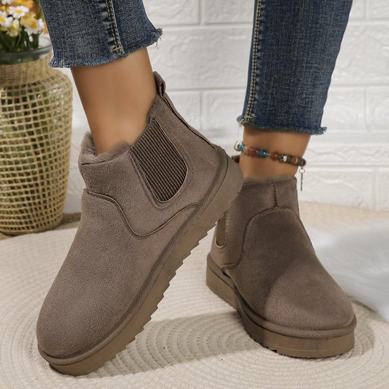 Winter New Thick-soled Velvet Thickened Snow Boots for Women, Large Size Warm Towel, Short Boots for Women