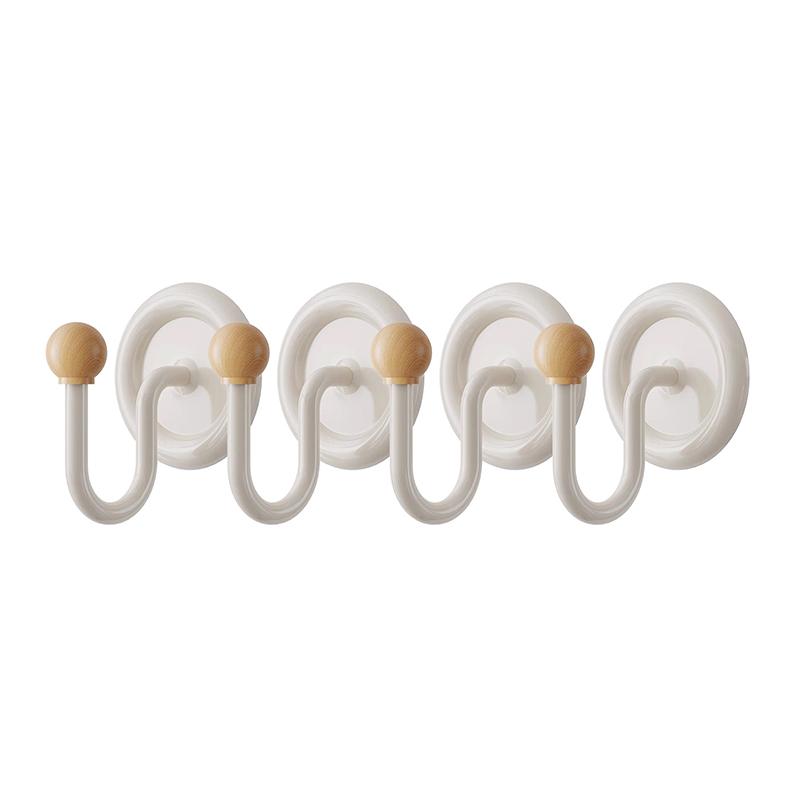 Bathroom Creative Hooks, Punch-Free, Strong Load-Bearing Adhesive, Household Bathroom Wall-Mounted Towel Hooks, Traceless