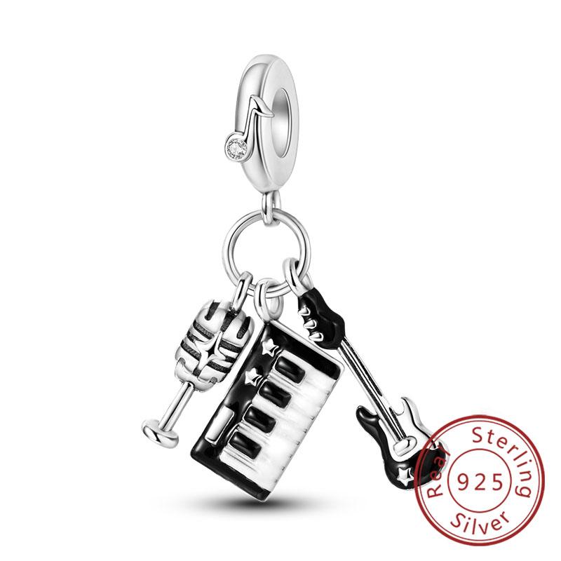 Fit Original Copper Charms Beads Puppy Heart Bow Copper Charms For Bracelet Pendant Women Jewelry Gifts