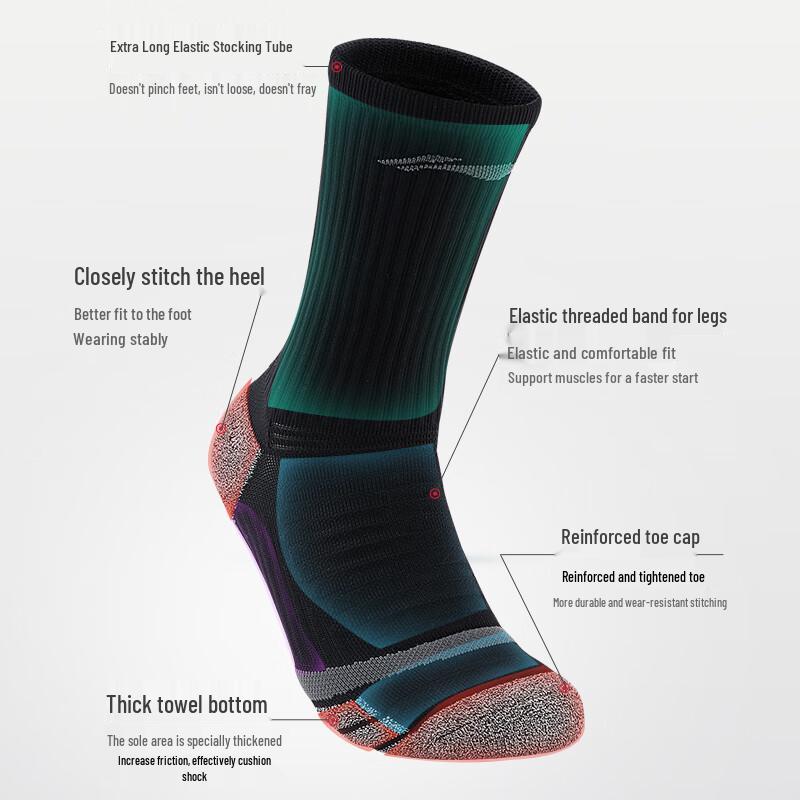 Li-Ning Athletic Towel-Bottom Socks