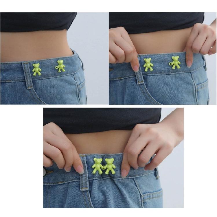 Colorful Bear No Sew Waist Button Jeans Buttons Cute Bear Jeans Buttons Pins