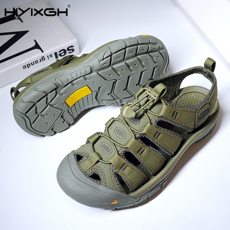 New Arrival Men Summer Shoes Breathable Leisure Walk Men's Sandals Fashion Hollow Out Mesh Shoes Quick Dry Man Wading Aqua Shoes