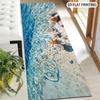 1Pcs Seaside Seashell And Starfish Non-Slip Washable Area Rug Runner for Entryway, Living Room, Bedroom & Patio